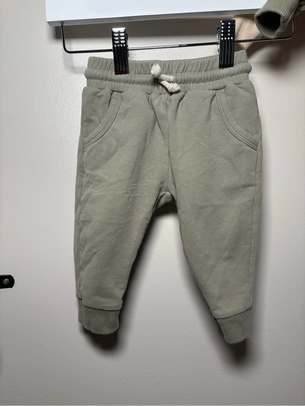 Addie Joy Co Matching Sets - Crewneck + Pants in Green + Cream
